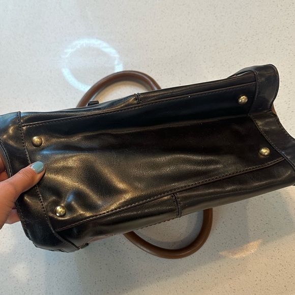 Vintage Genuine Black and Brown Giorgio Fiorelli Leather Purse/Bag - Picture 8 of 12